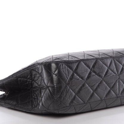 Chanel Aged Calfskin Quilted Reissue 2.55 Tote Black 6 of 9