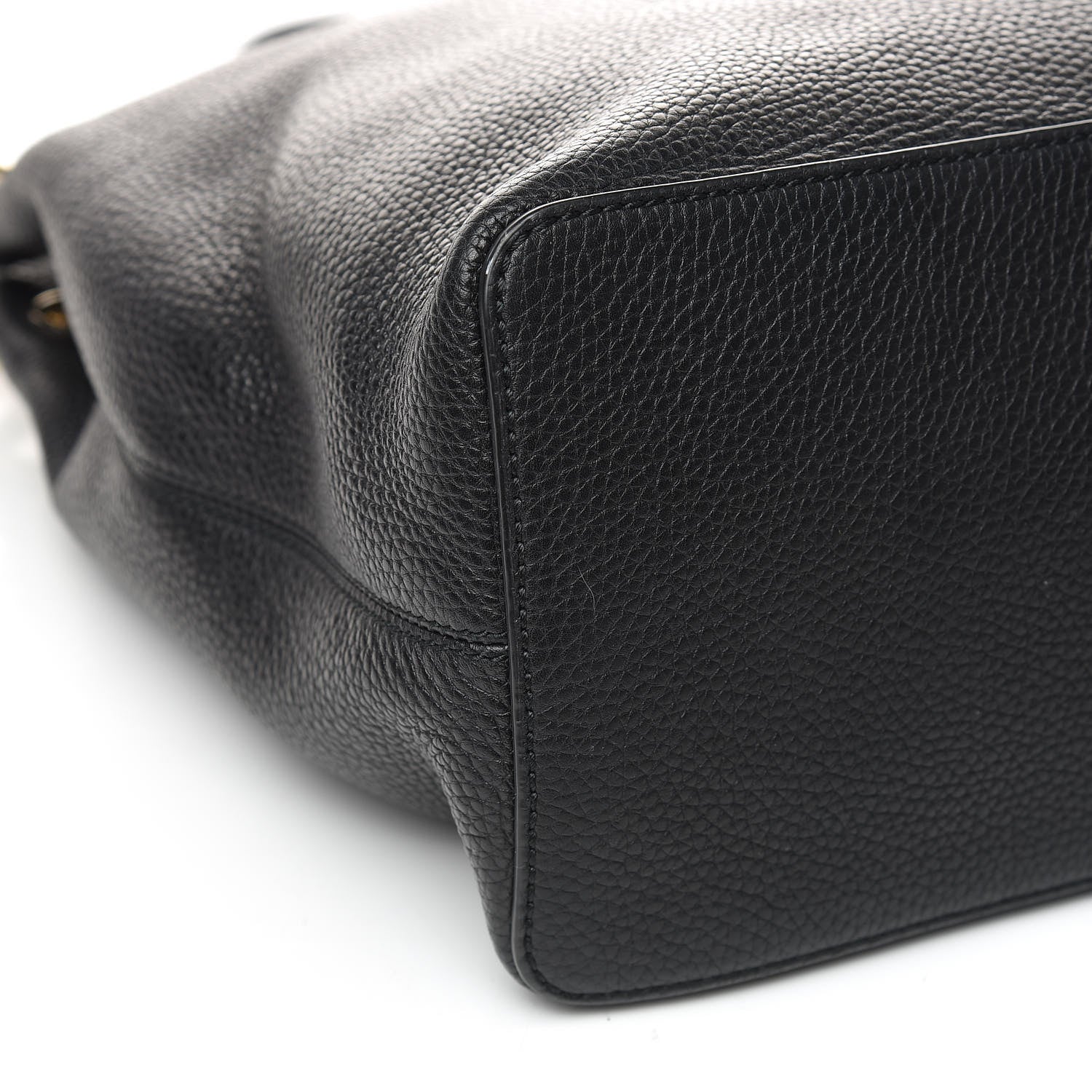 Gucci Pebbled Calfskin Large Soho Hobo Black 8 of 10