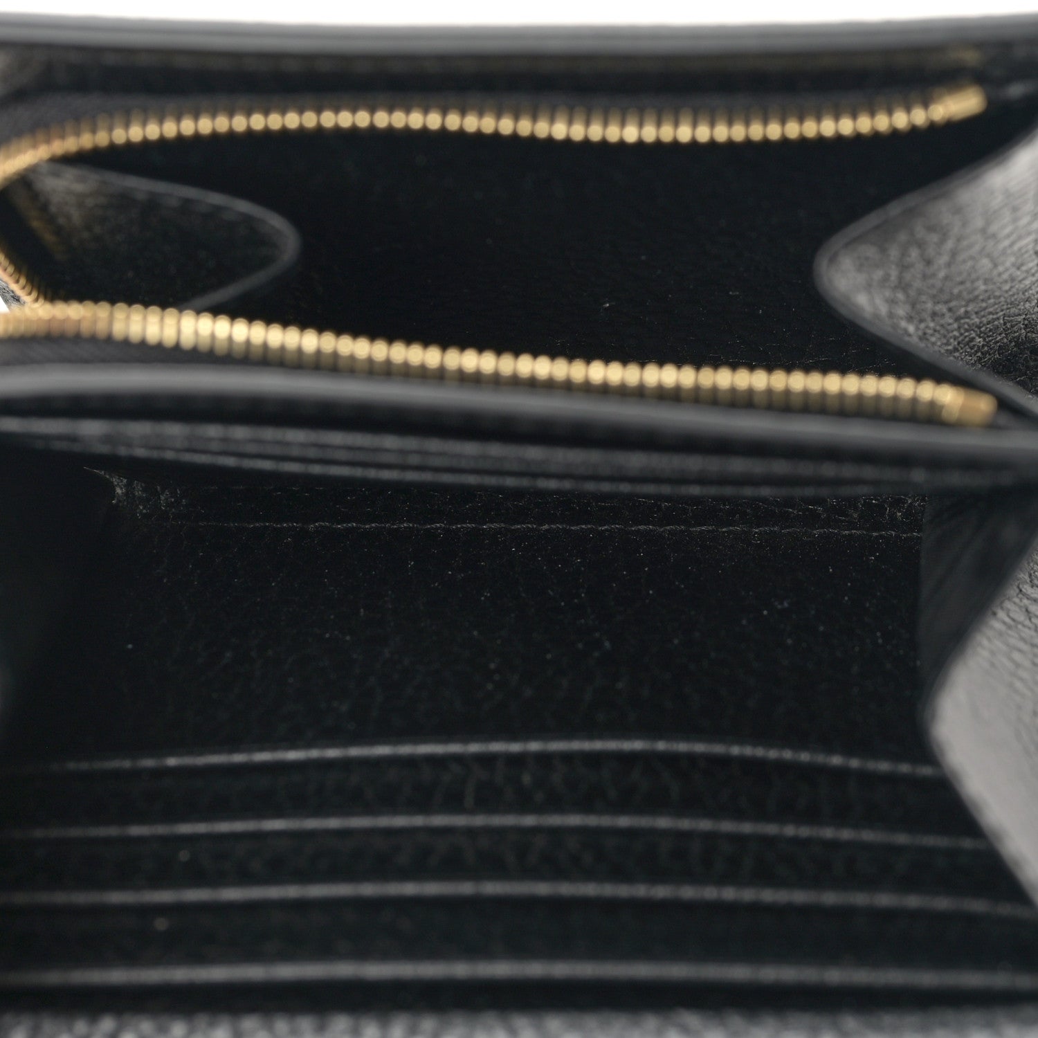 Gucci Dollar Calfskin GG Supreme Monogram Medium GG Marmont Wallet Black Beige Ebony 5 of 9