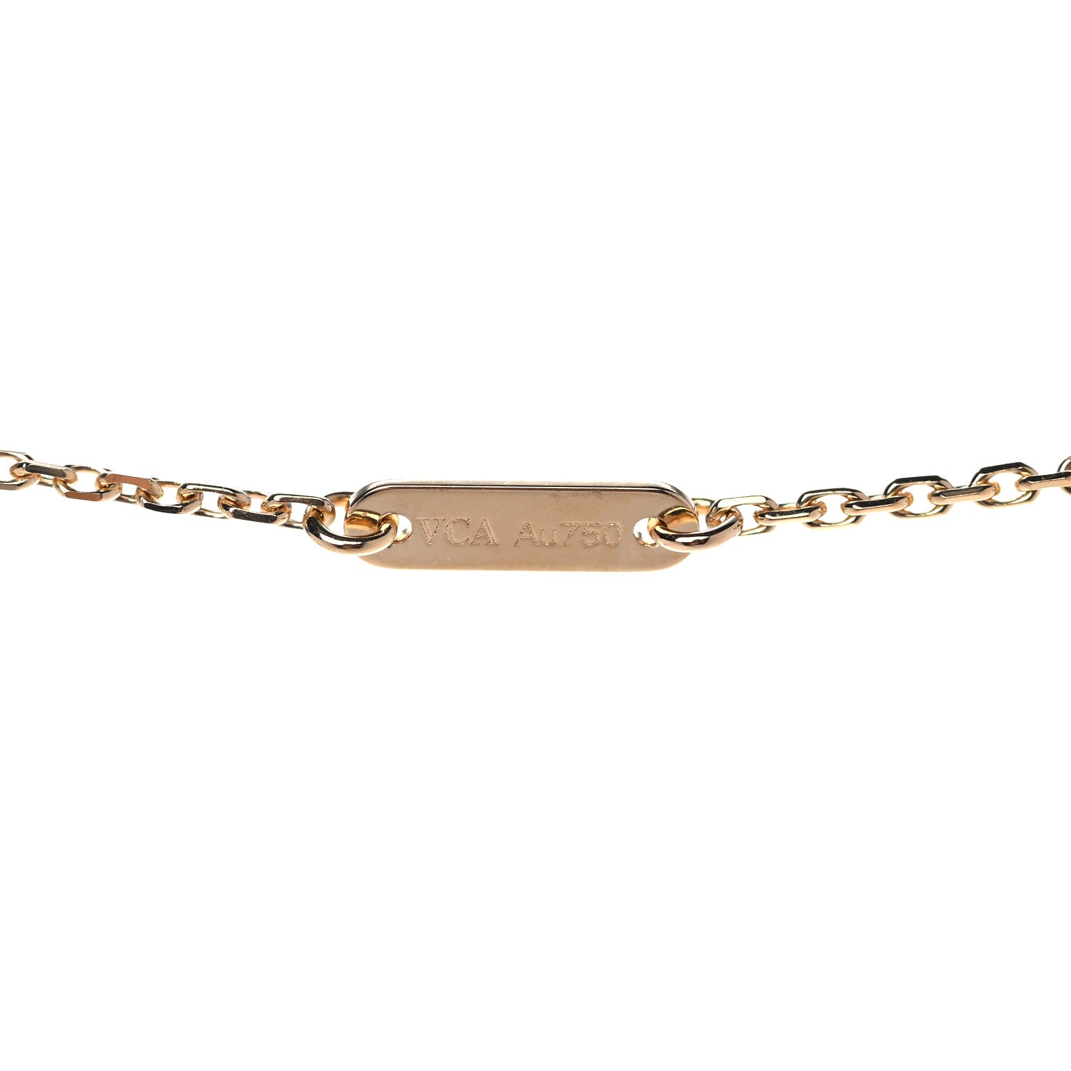 Van Cleef & Arpels 18K Yellow Gold Mother of Pearl Sweet Alhambra Butterfly Pendant Necklace 5 of 8