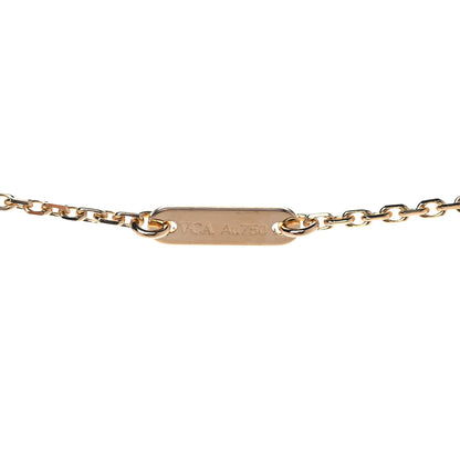 Van Cleef & Arpels 18K Yellow Gold Mother of Pearl Sweet Alhambra Butterfly Pendant Necklace 5 of 8