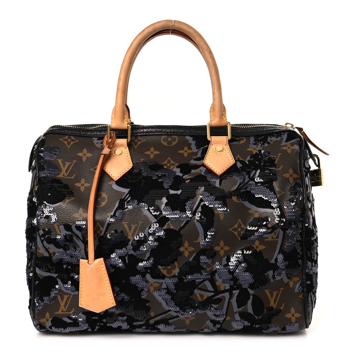 Louis Vuitton Monogram Fleur De Jais Sequins Speedy 30 1 of 8