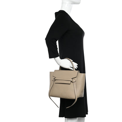 Celine Grained Calfskin Micro Belt Bag Light Taupe 2 of 13