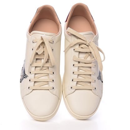Gucci Calfskin Mystic Cat Print Womens Ace Sneakers 40 White 11 of 12