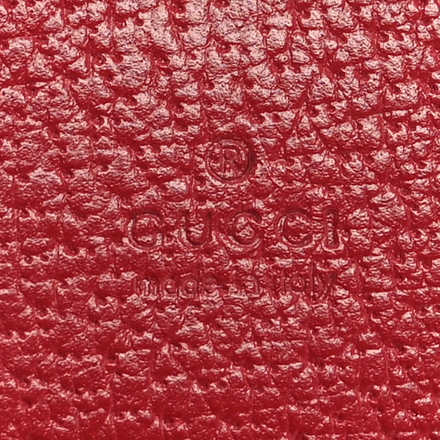 Gucci GG Supreme Monogram Tian Card Case Beige Multicolor Red 7 of 8