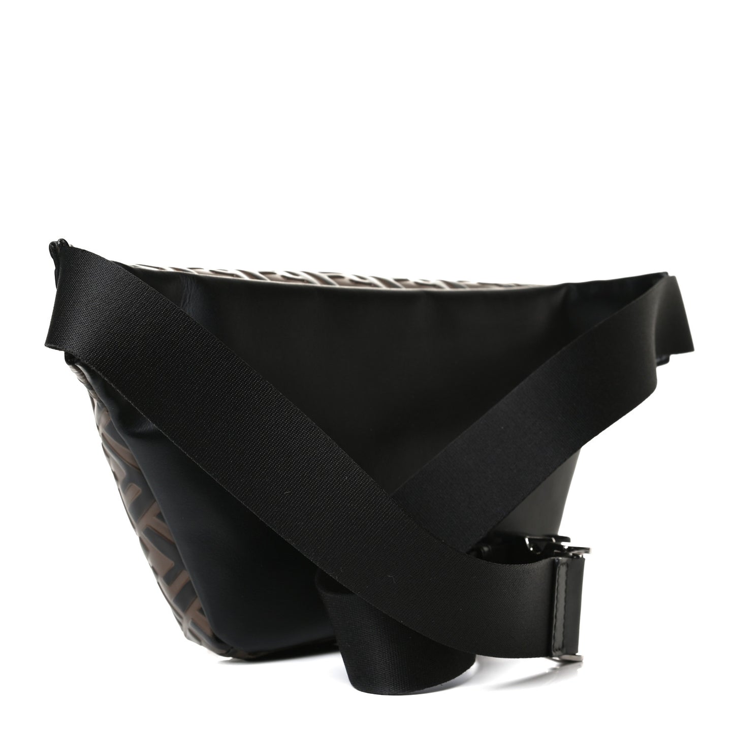 Vitello Century Bi-Color FF 1974 Embossed Belt Bag Maya Black