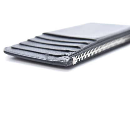 Saint Laurent Grained Calfskin 5 Fragments Zip Pouch Card Holder Black 11 of 13