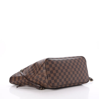 Louis Vuitton Damier Ebene Neo Neverfull MM Rose Ballerine 4 of 7