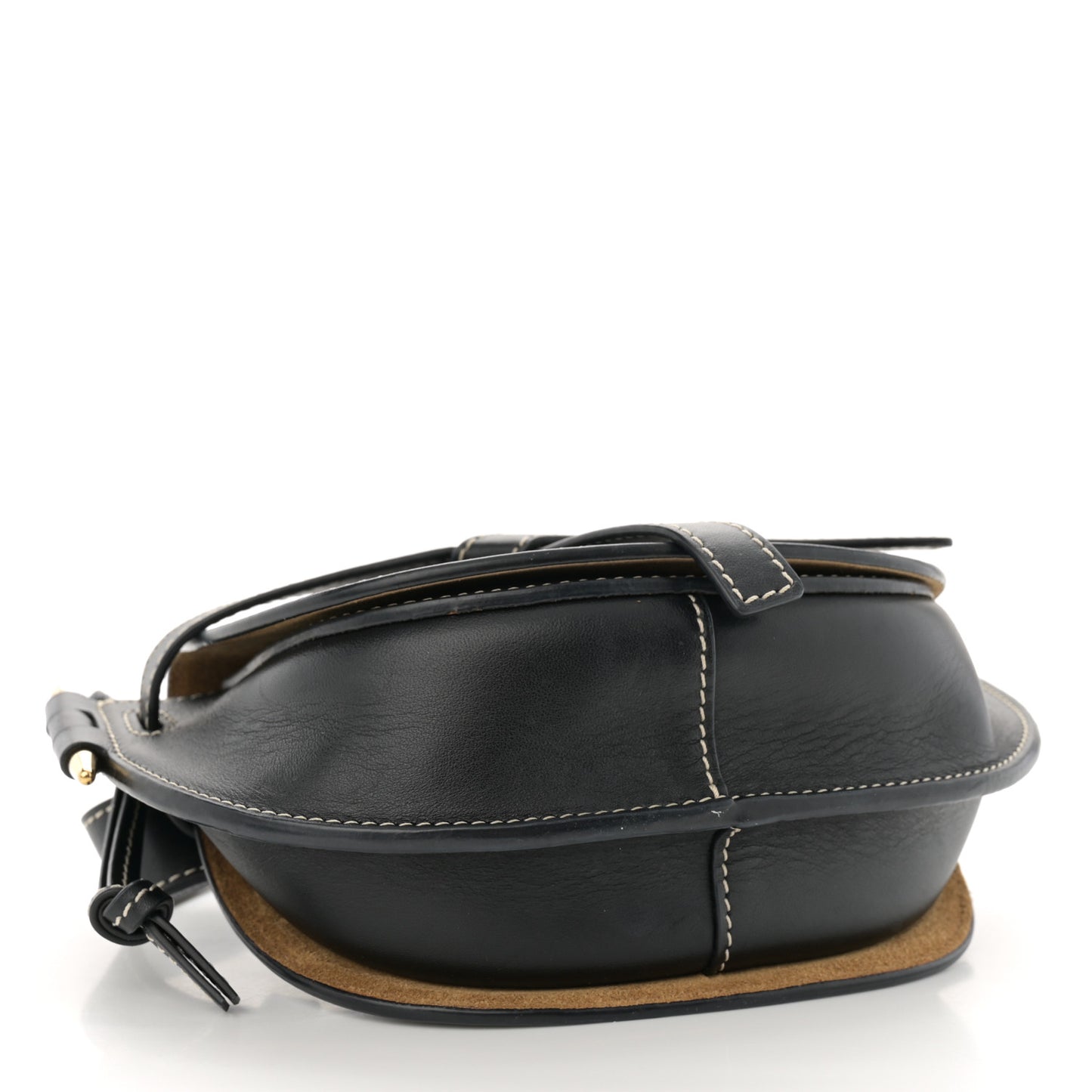 Calfskin Mini Gate Belt Bag Black