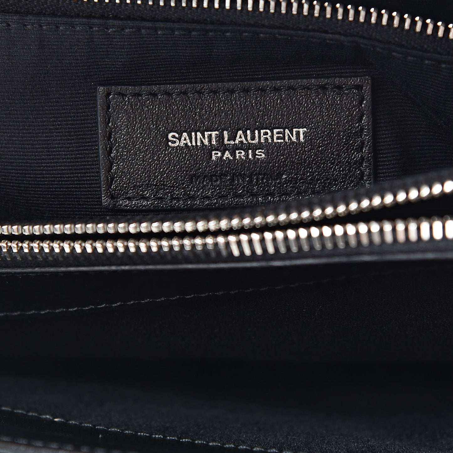Calfskin Y Quilted Monogram Medium Loulou Chain Satchel Black
