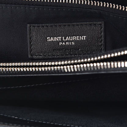 Saint Laurent Calfskin Y Quilted Monogram Medium Loulou Chain Satchel Black 7 of 12