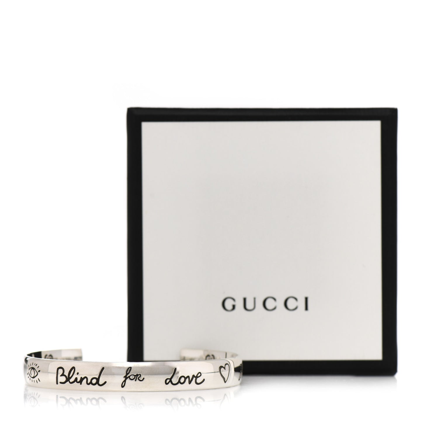 Sterling Silver Blind for Love Cuff Bracelet
