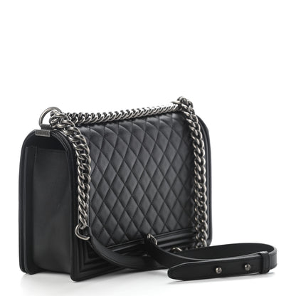 Chanel Calfskin Quilted New Medium Boy Flap Black 3 of 9