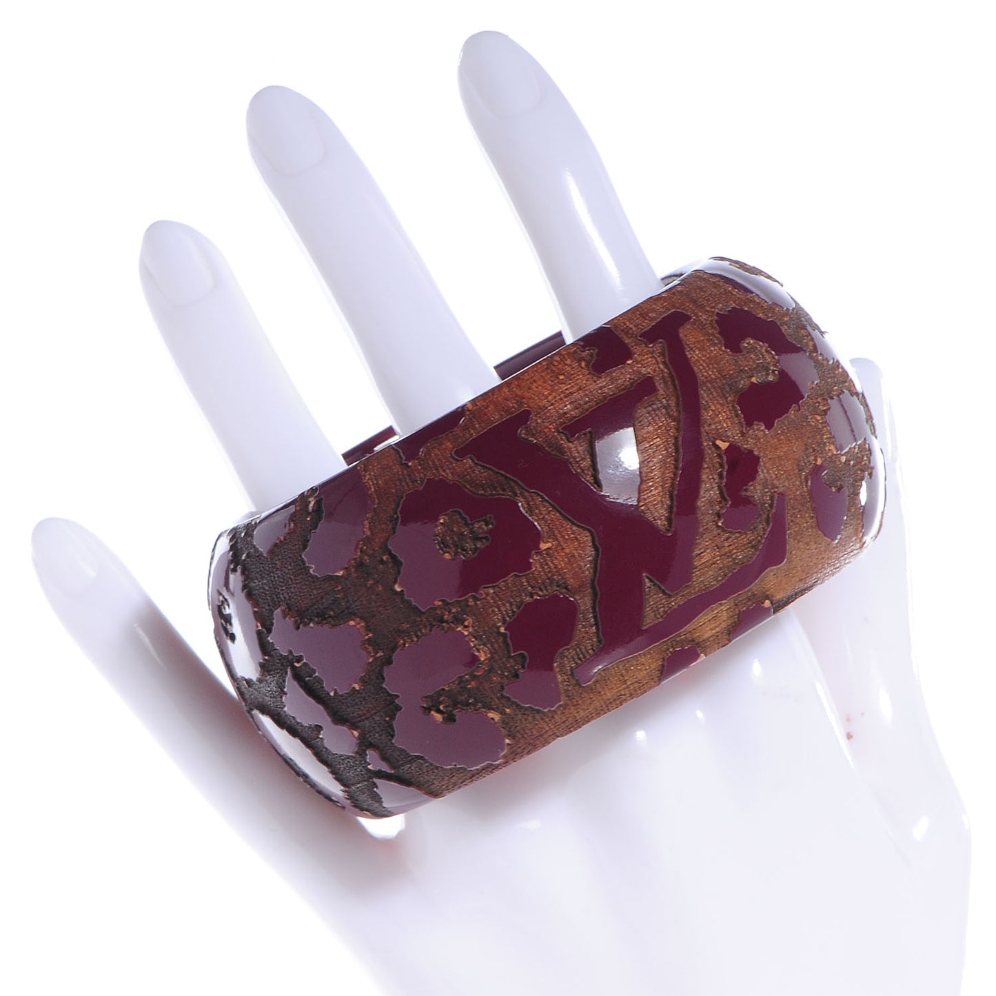 Leomonogram Wide Bracelet Plum