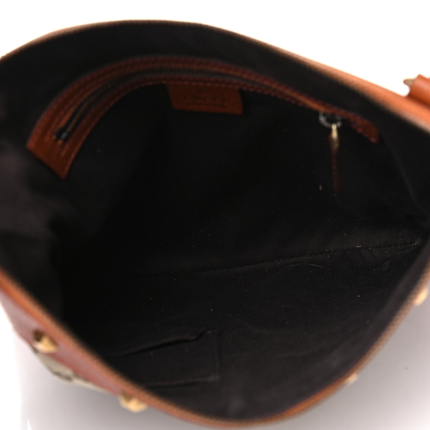 Monogram Studded Messenger Orange
