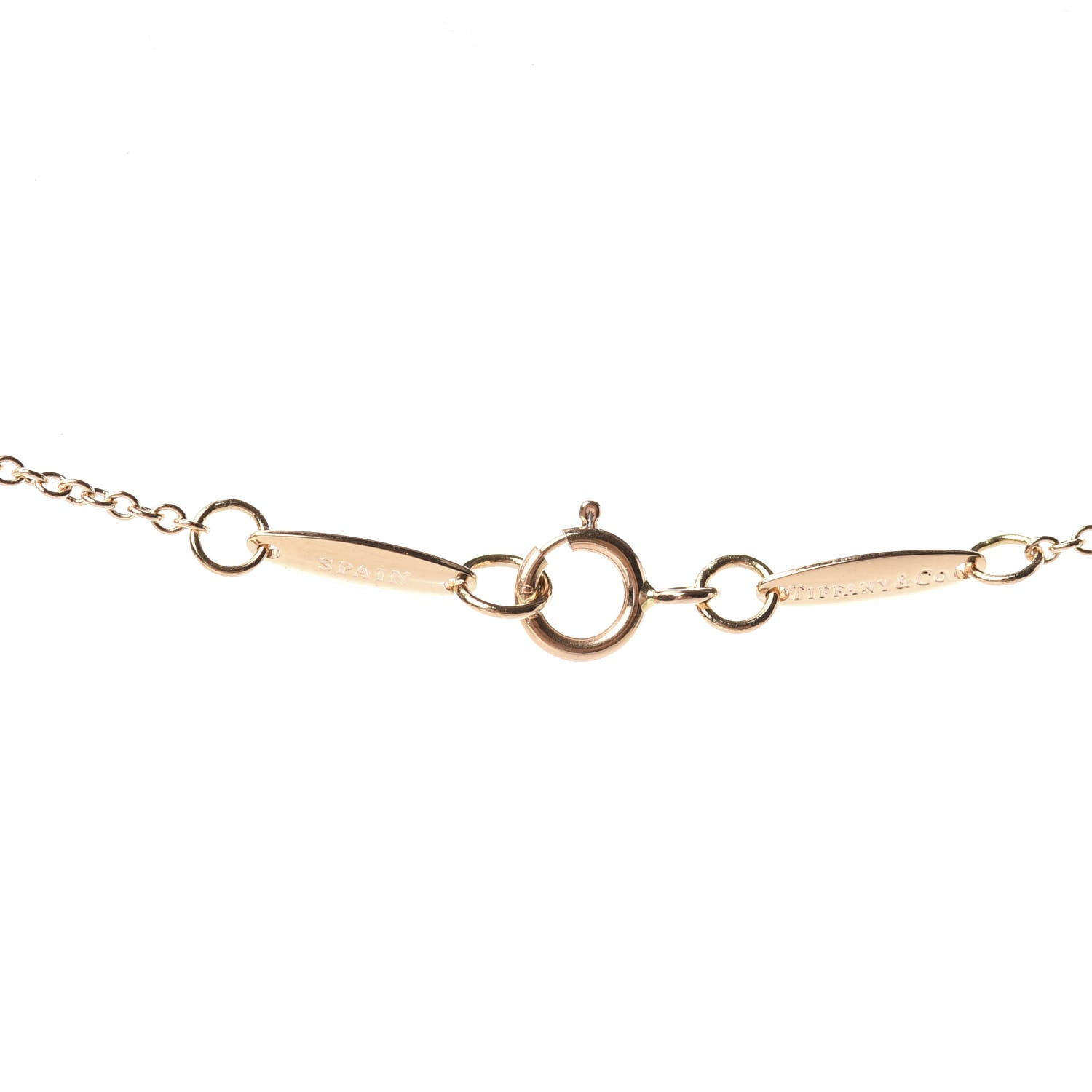 Tiffany 18K Rose Gold Diamond .17ct Elsa Peretti Diamonds by the Yard Pendant Necklace 4 of 4