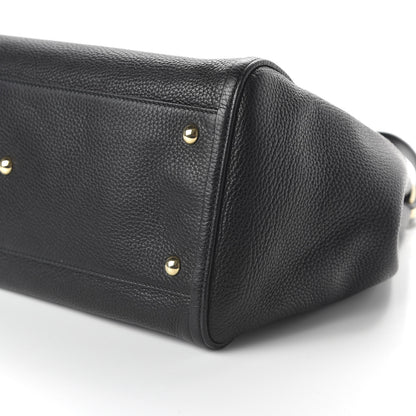 Gucci Pebbled Calfskin Medium Soho Shoulder Bag Black 7 of 10