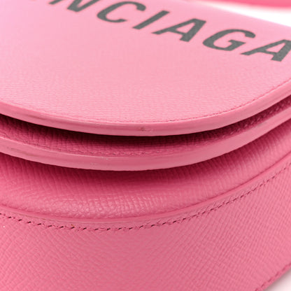 Balenciaga Signature Grained Calfskin Logo Print Ville Day Bag XS Rose Bubblegum Black 14 of 14