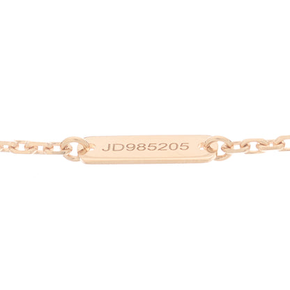 Van Cleef & Arpels 18K Rose Gold Diamond Silver Obsidian Vintage Alhambra Pendant Necklace 4 of 6