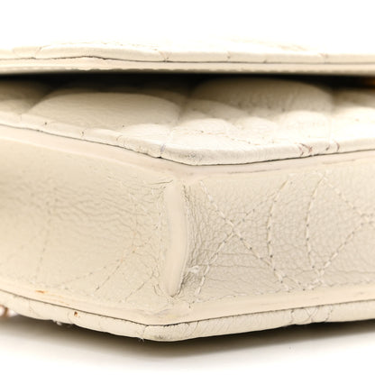 Christian Dior Supple Calfskin Caro Pouch with Chain Latte 9 of 10