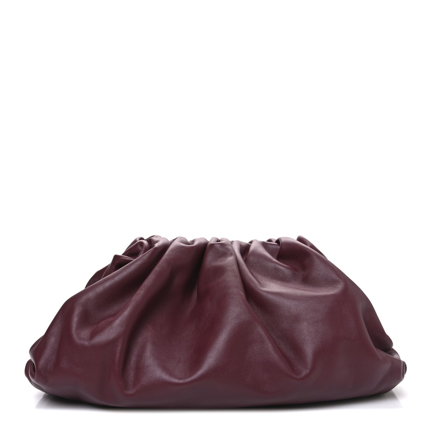 Smooth Butter Calf The Pouch Oversized Clutch Bordeaux