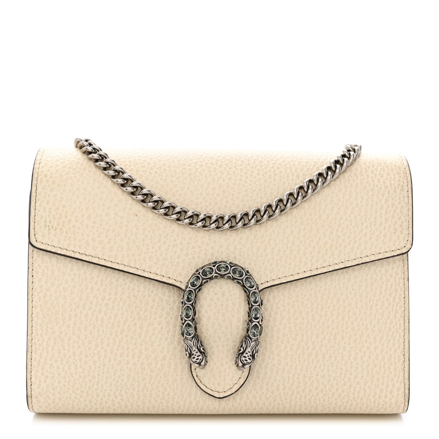 Gucci Dollar Calfskin Mini Dionysus Chain Wallet Mystic White 1 of 16