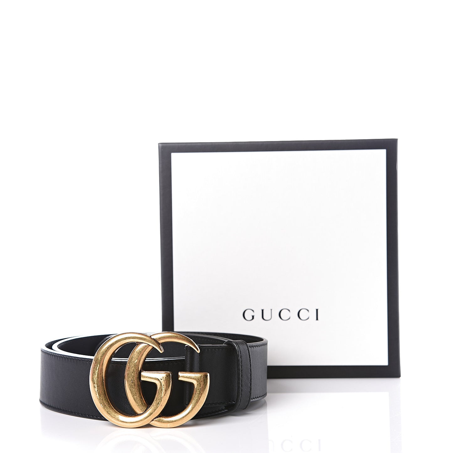 Calfskin Double G 40mm Belt 95 38 Black