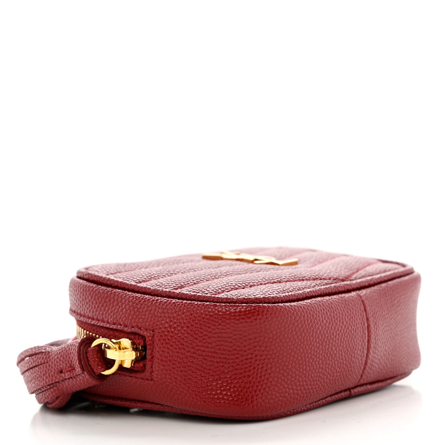 Grain De Poudre Matelasse Monogram Baby Lou Camera Bag Eros Red