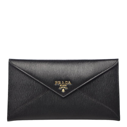 Prada Vitello Move Envelope Wallet Black 1 of 7