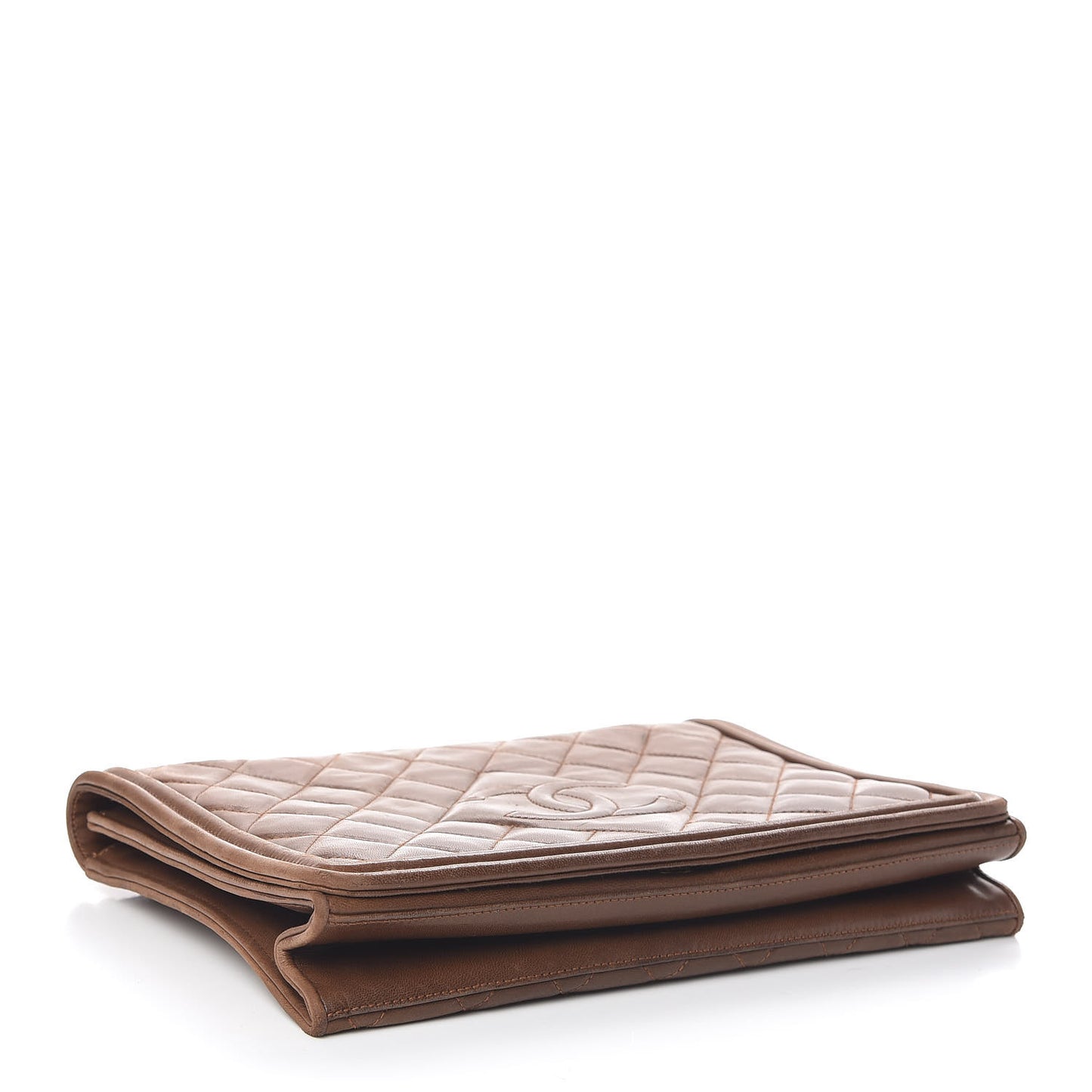 Lambskin Quilted Timeless CC Small Single Flap Brown