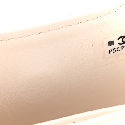 Chanel Shiny Aged Calfskin Quilted Mini Nano Kelly Shopper White 7 of 10