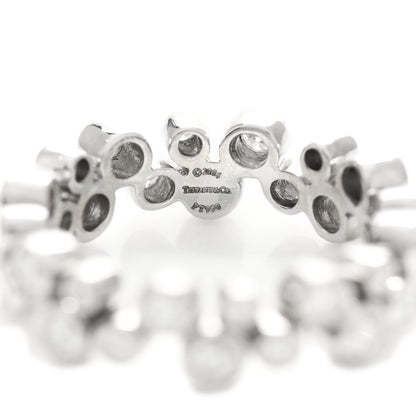 Tiffany Platinum Diamond Bubble Band Ring 51 5.75 4 of 5