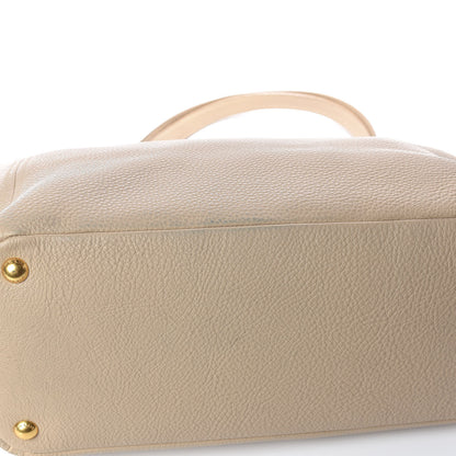 Prada Vitello Daino Side Pocket Tote Sabbia 16 of 17