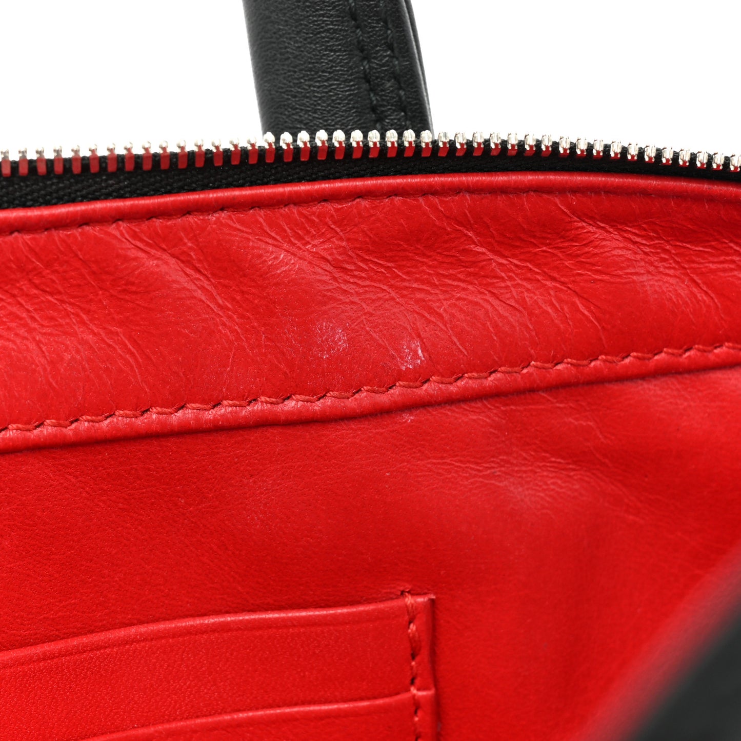 Calfskin XS Triangle Chain Duffle Black