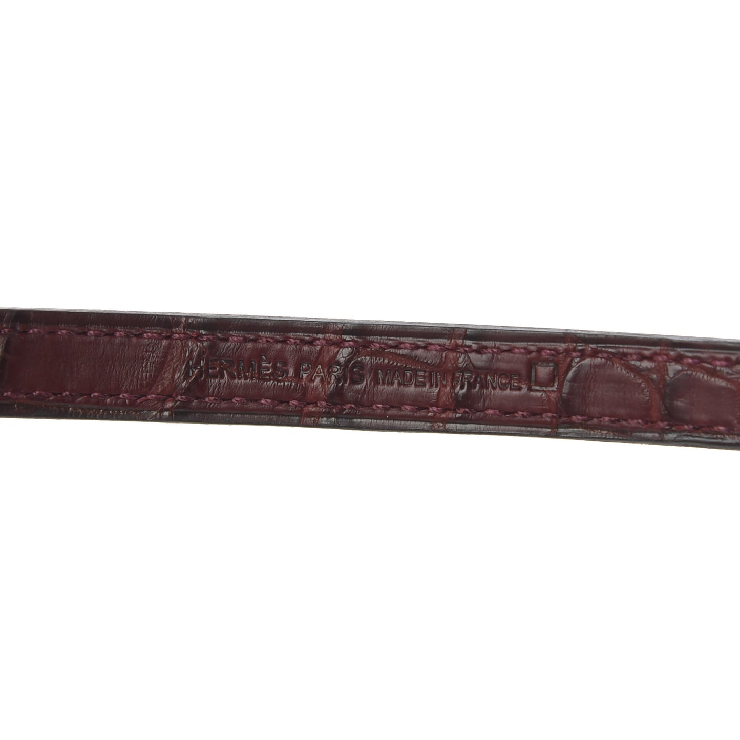 Matte Alligator Constance Long Wallet To Go Bordeaux