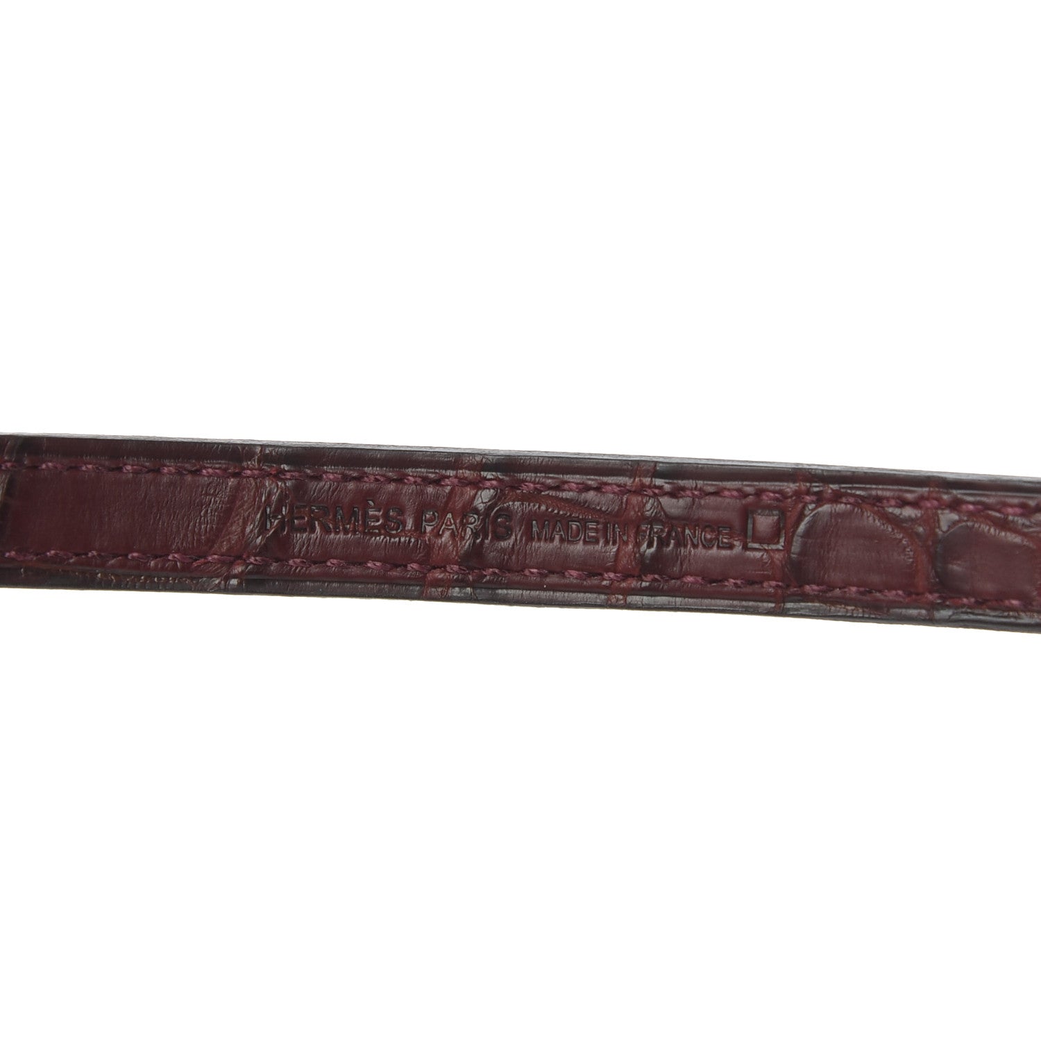 Hermes Matte Alligator Constance Long Wallet To Go Bordeaux 7 of 8