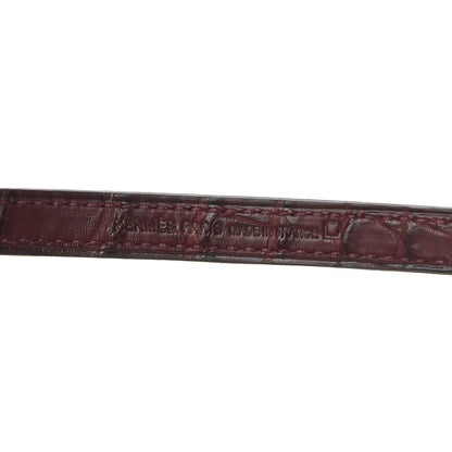 Hermes Matte Alligator Constance Long Wallet To Go Bordeaux 7 of 8