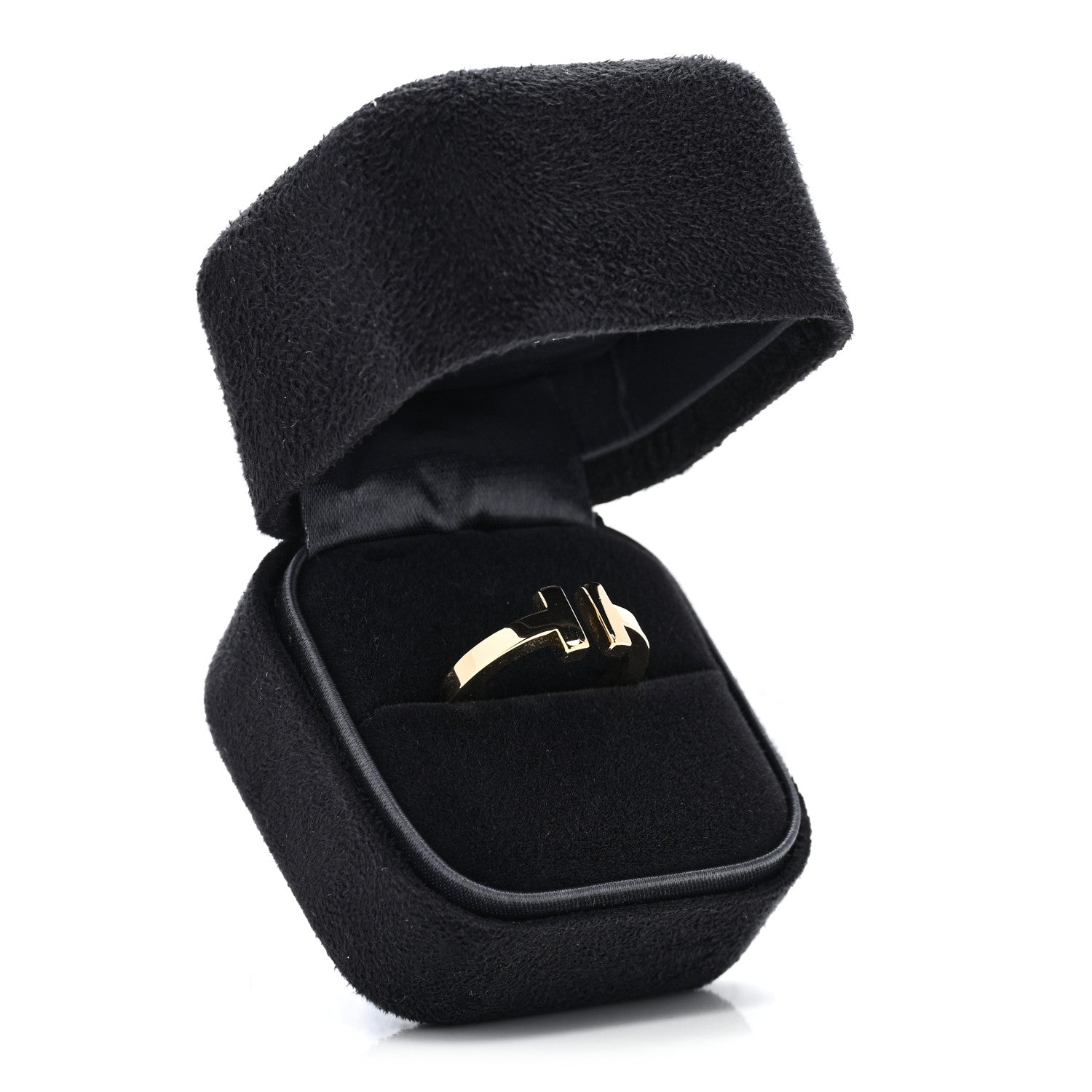 Tiffany 18K Yellow Gold T Square Ring 53 6.25 5 of 5