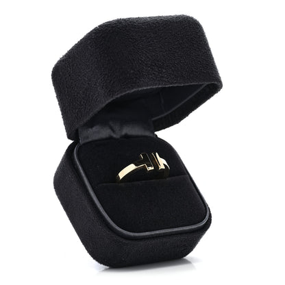 Tiffany 18K Yellow Gold T Square Ring 53 6.25 5 of 5