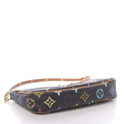 Louis Vuitton Monogram Multicolor Pochette Accessories Black 4 of 11