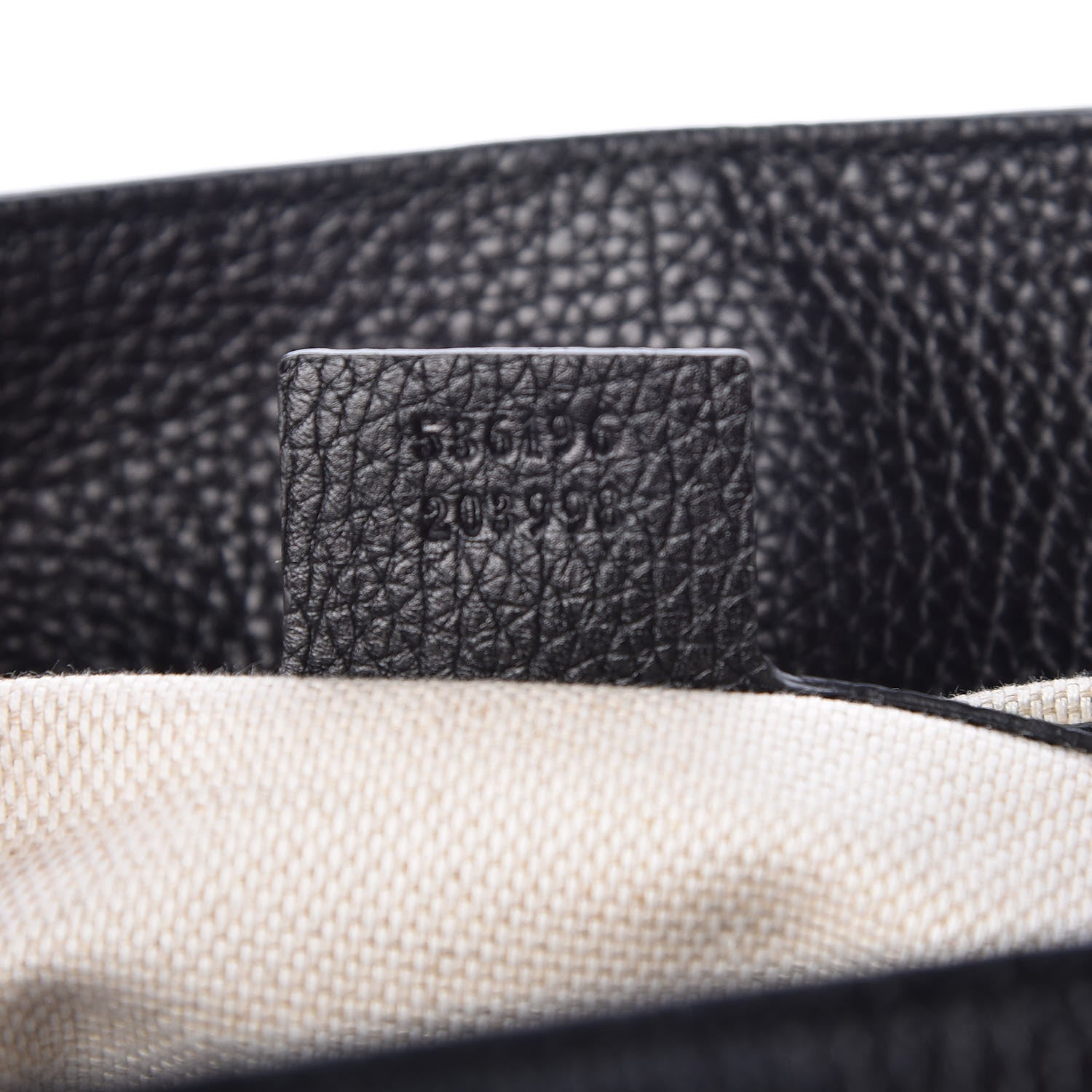 Gucci Pebbled Calfskin Medium Soho Chain Shoulder Bag Black 7 of 9