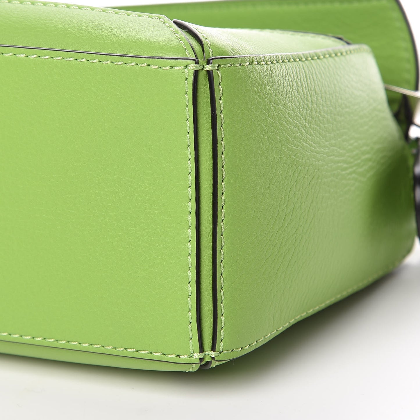 Calfskin Mini Puzzle Bag Green