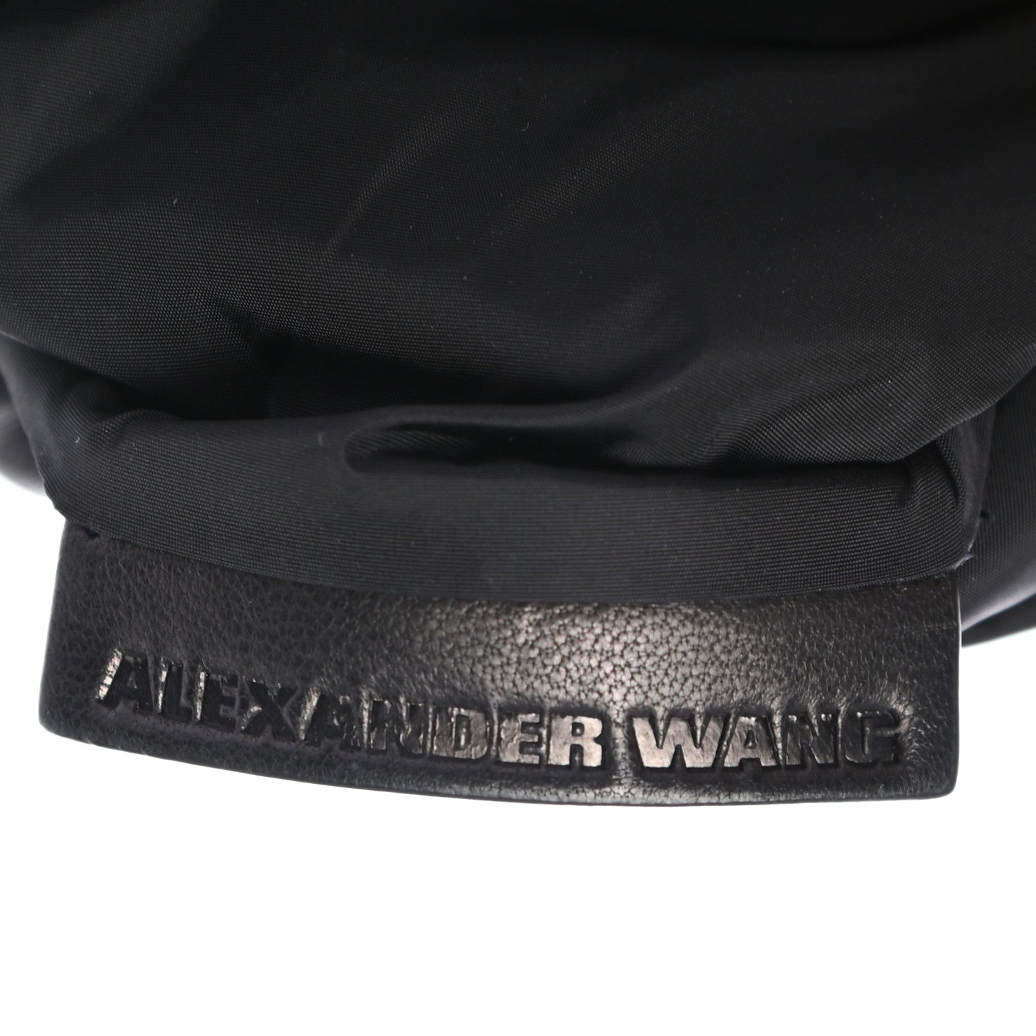 Alexander Wang Lambskin Crystal Rhinestone Ryan Dustbag Pouch Black 6 of 6