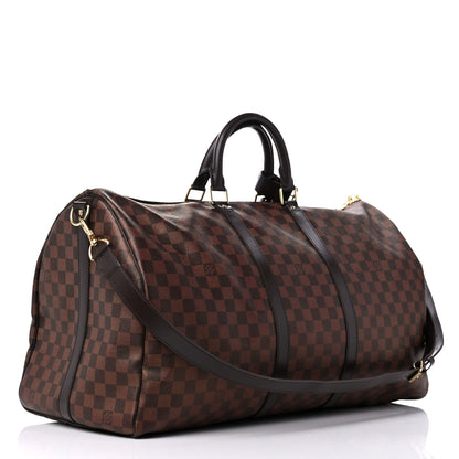 Louis Vuitton Damier Ebene Keepall Bandouliere 55 2 of 11