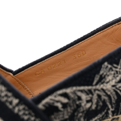 Christian Dior Embroidered Toile De Jouy Granville Espadrille 36 Off White Blue 9 of 11