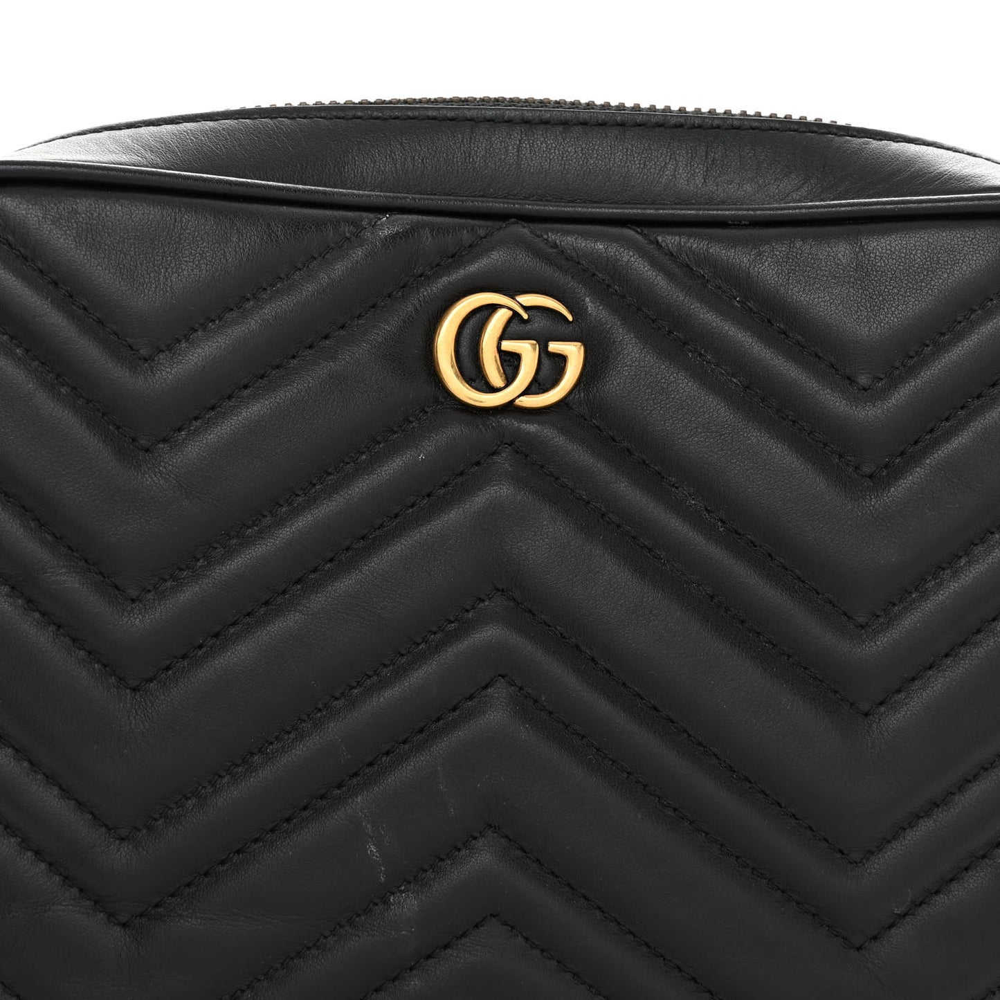 Calfskin Matelasse Mens GG Marmont Belt Bag 90 36 Black
