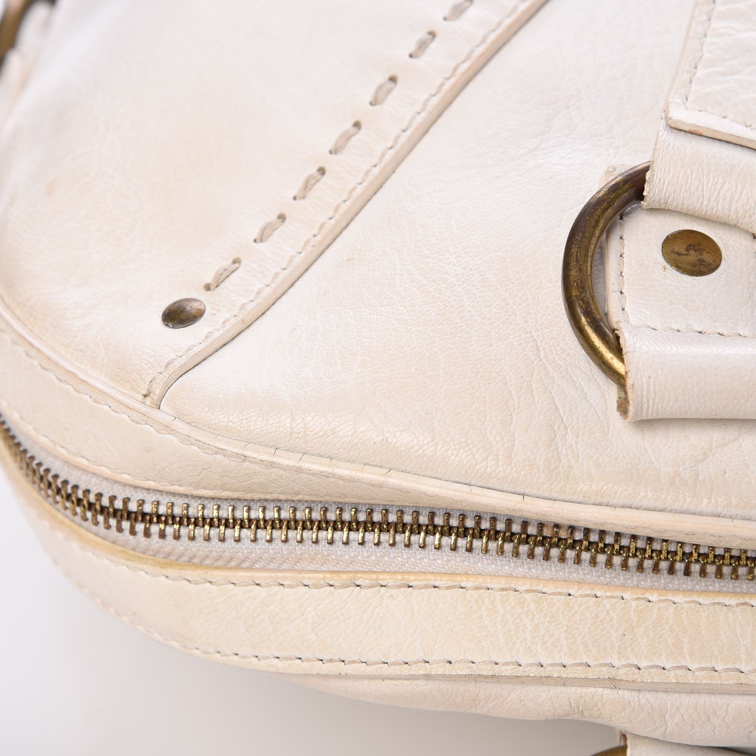 Saint Laurent Calfskin Oversized Muse White 8 of 25