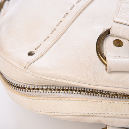 Saint Laurent Calfskin Oversized Muse White 8 of 25