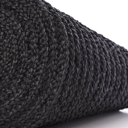 Saint Laurent Raffia Medium Panier Bag Black 9 of 9