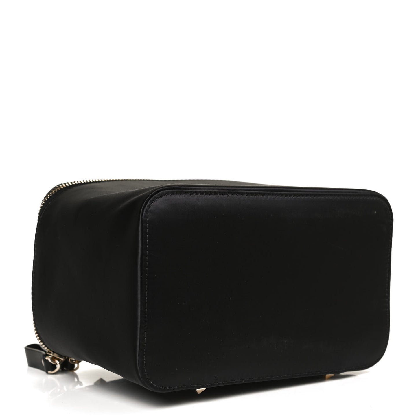 Satin Rockstud Vanity Case Black
